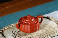 《菱花井欄》宜興紫砂壺工藝美術師手工大紅袍泡茶壺菱花井欄茶具