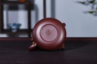 《扁西施》宜興紫砂壺高級(jí)工藝美術(shù)師手工紫茄泥西施泡茶壺茶具