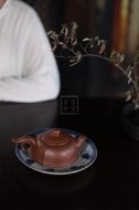 《裙舞》宜興紫砂壺工藝美術師純手工創新壺泡茶壺底槽青茶具