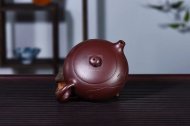 《扁西施》宜興紫砂壺高級(jí)工藝美術(shù)師手工紫茄泥西施泡茶壺茶具