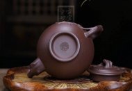 《報春》宜興助理工藝美術師手工紫砂壺紫泥料茶壺報春茶具