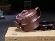 《竹段》宜興紫砂壺工藝美術師手工竹段紫茄泥