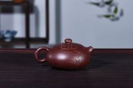 《扁西施》宜興紫砂壺高級(jí)工藝美術(shù)師手工紫茄泥西施泡茶壺茶具