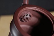 《竹段》宜興紫砂壺工藝美術師手工竹段紫茄泥