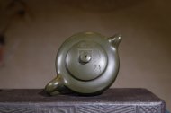 《魚樂》宜興工藝美術師手工紫砂壺茶壺具民國綠