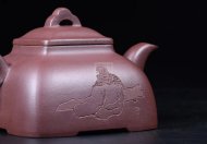 《觚棱》宜興純高級(jí)工藝美術(shù)師全手工紫泥紫砂壺茶具