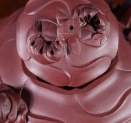 《風卷葵》宜興紫砂壺高級工藝美術(shù)師純手工風卷葵底槽青紫砂茶壺