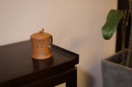 《繁花似景竹節(jié)蓋杯》經(jīng)典紫砂壺宜興全手工泡茶壺茶具降坡泥