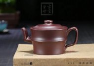 《竹段》宜興紫砂壺工藝美術師手工竹段紫茄泥