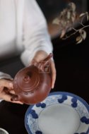 《裙舞》宜興紫砂壺工藝美術師純手工創新壺泡茶壺底槽青茶具