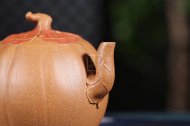 《銀杏壺》宜興紫砂茶壺高級工藝美術(shù)師段泥（配紅泥）創(chuàng)新壺