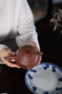《裙舞》宜興紫砂壺工藝美術師純手工創新壺泡茶壺底槽青茶具