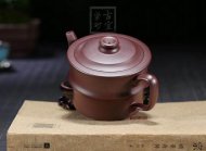 《竹段》宜興紫砂壺工藝美術師手工竹段紫茄泥