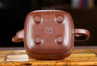 《福壽無疆》宜興紫砂茶壺名家高級工藝美術(shù)師底槽青，絞泥鳴遠(yuǎn)四方400cc